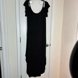 White Mark Black Maxi Dress